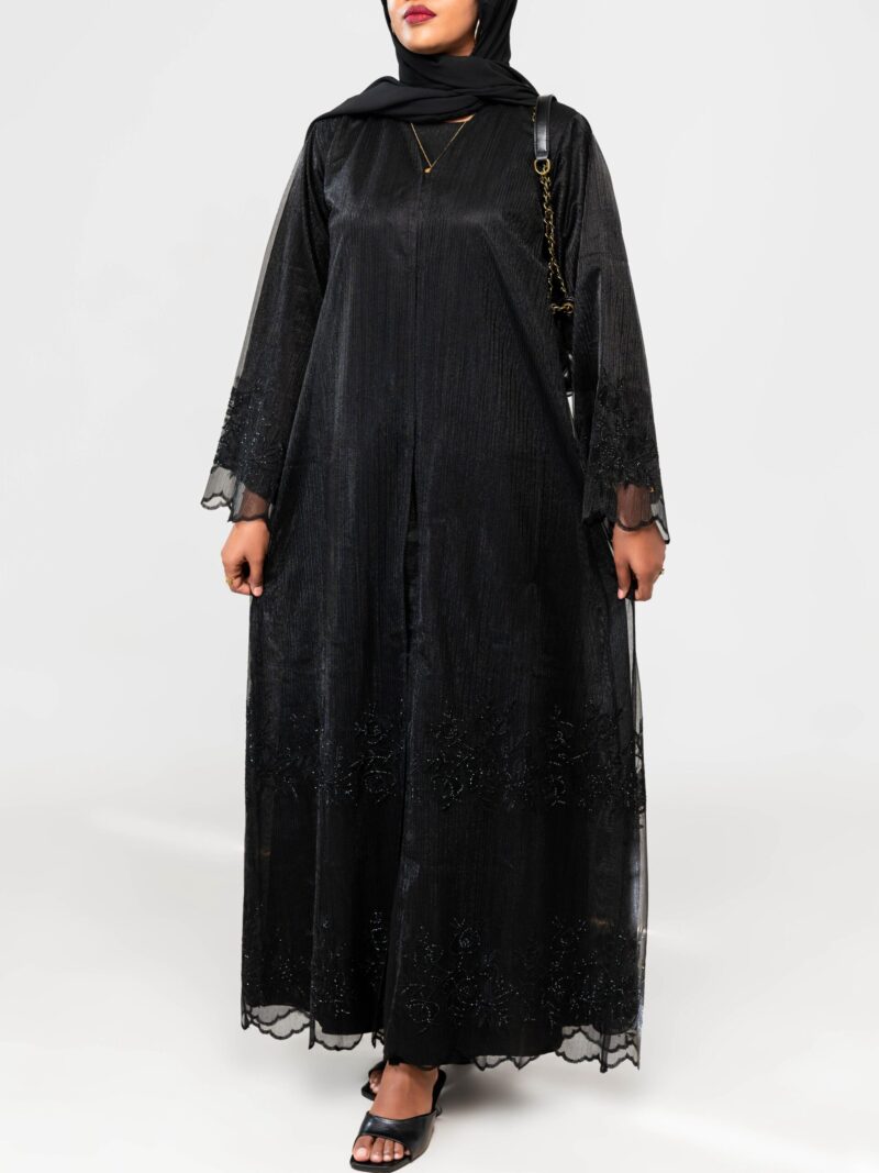Noor Lace Black Abaya
