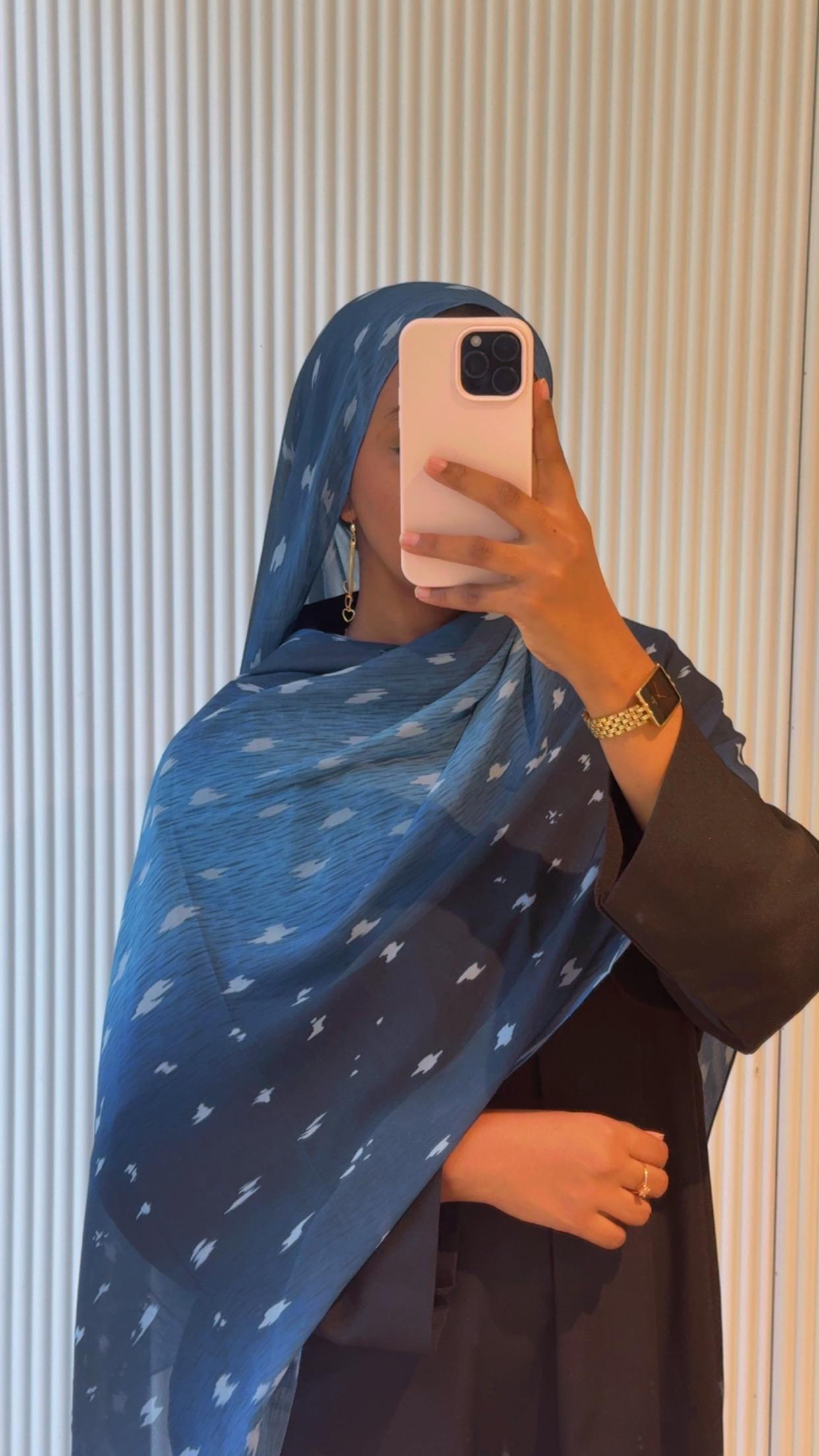 Soft Patterned Chiffon Hijab