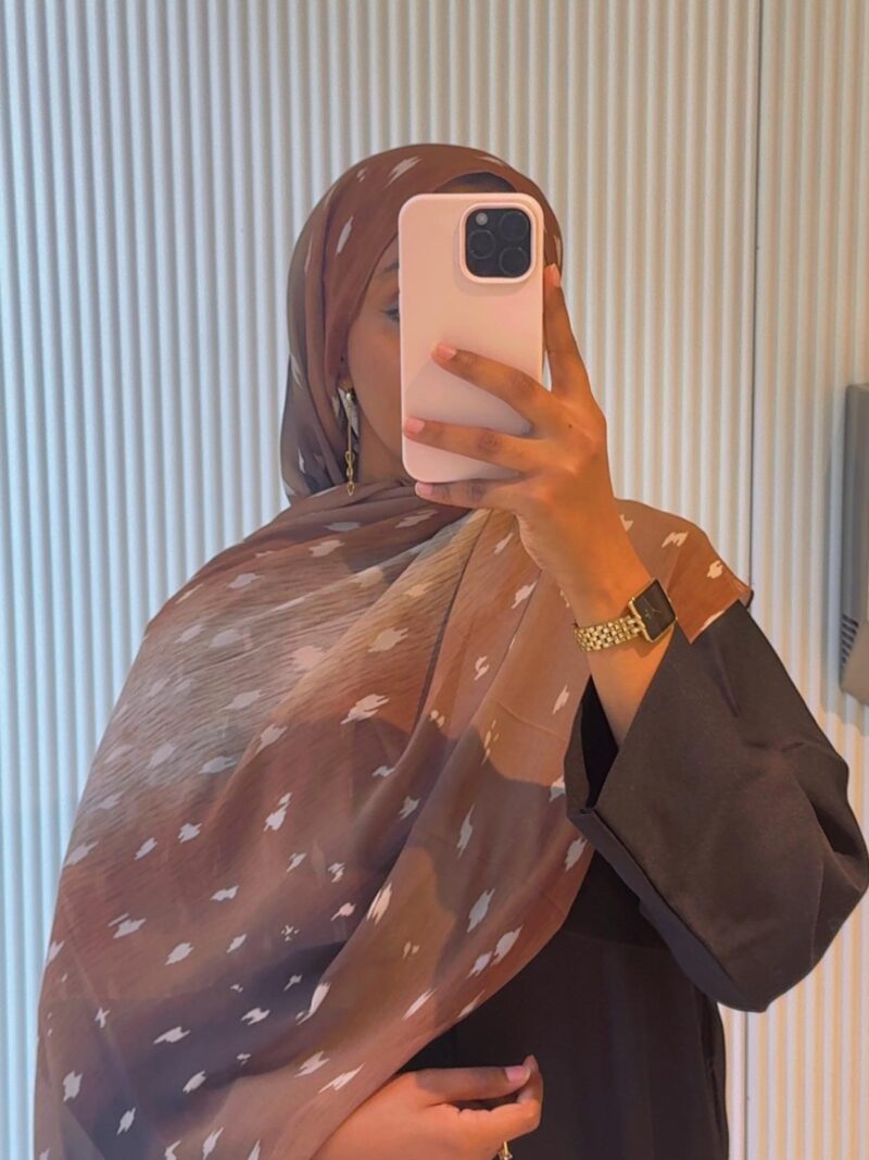 Soft Patterned Chiffon Hijab