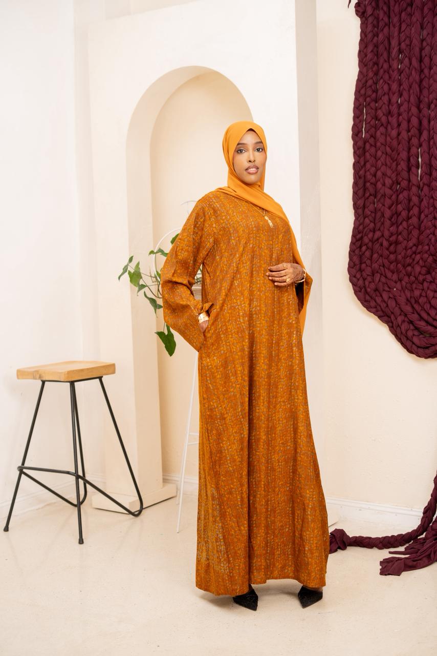 Orange Abaya