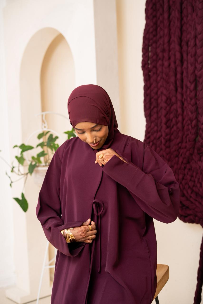 Purple Lana Abaya