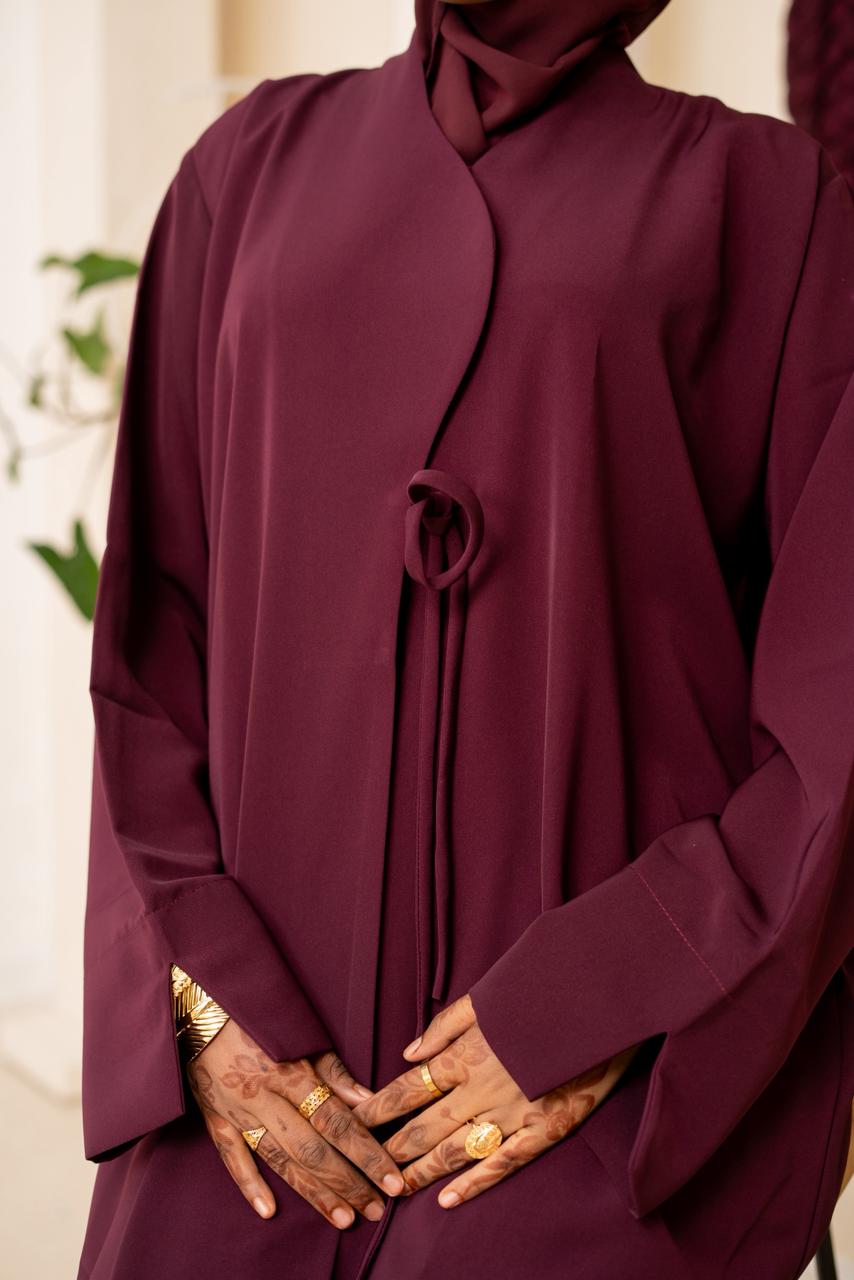 Purple Lana Abaya