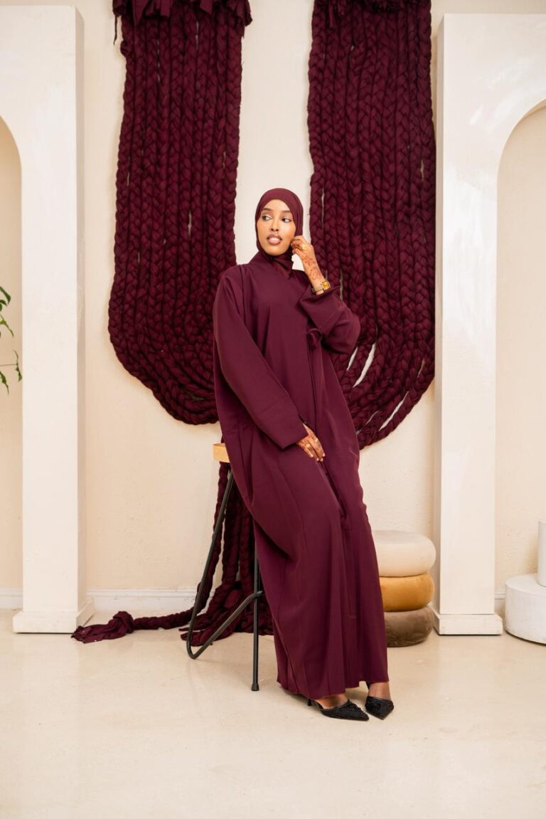 Purple Lana Abaya