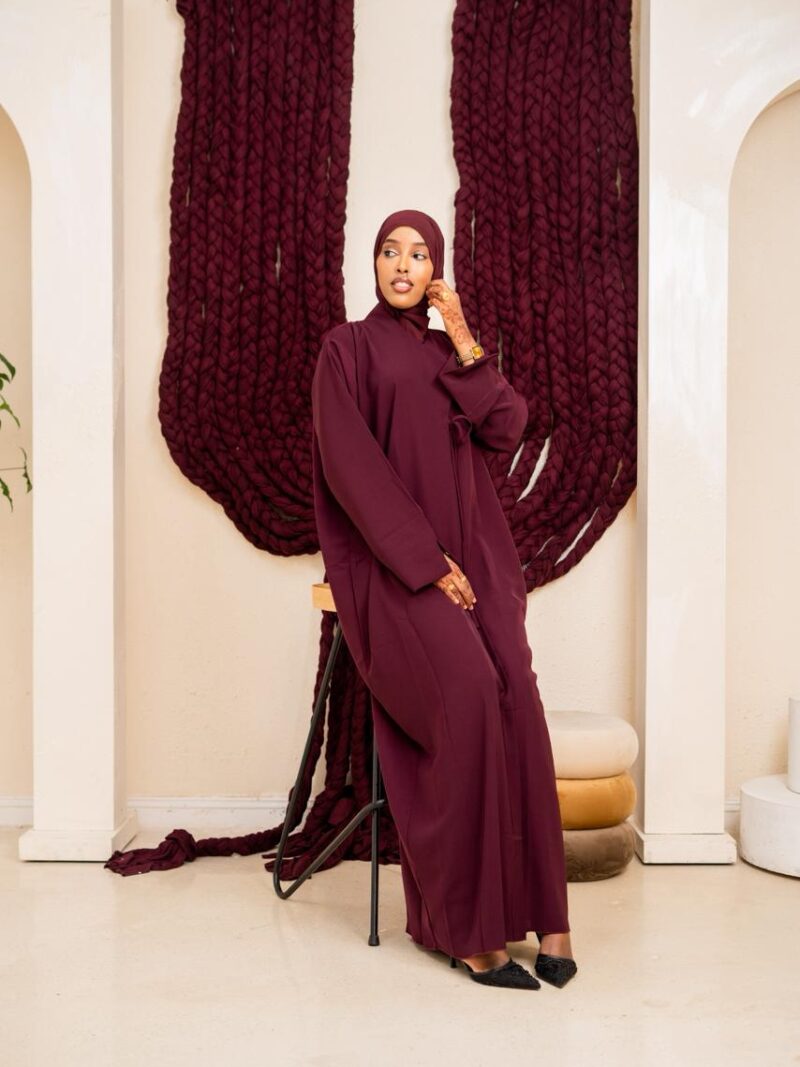 Purple Lana Abaya