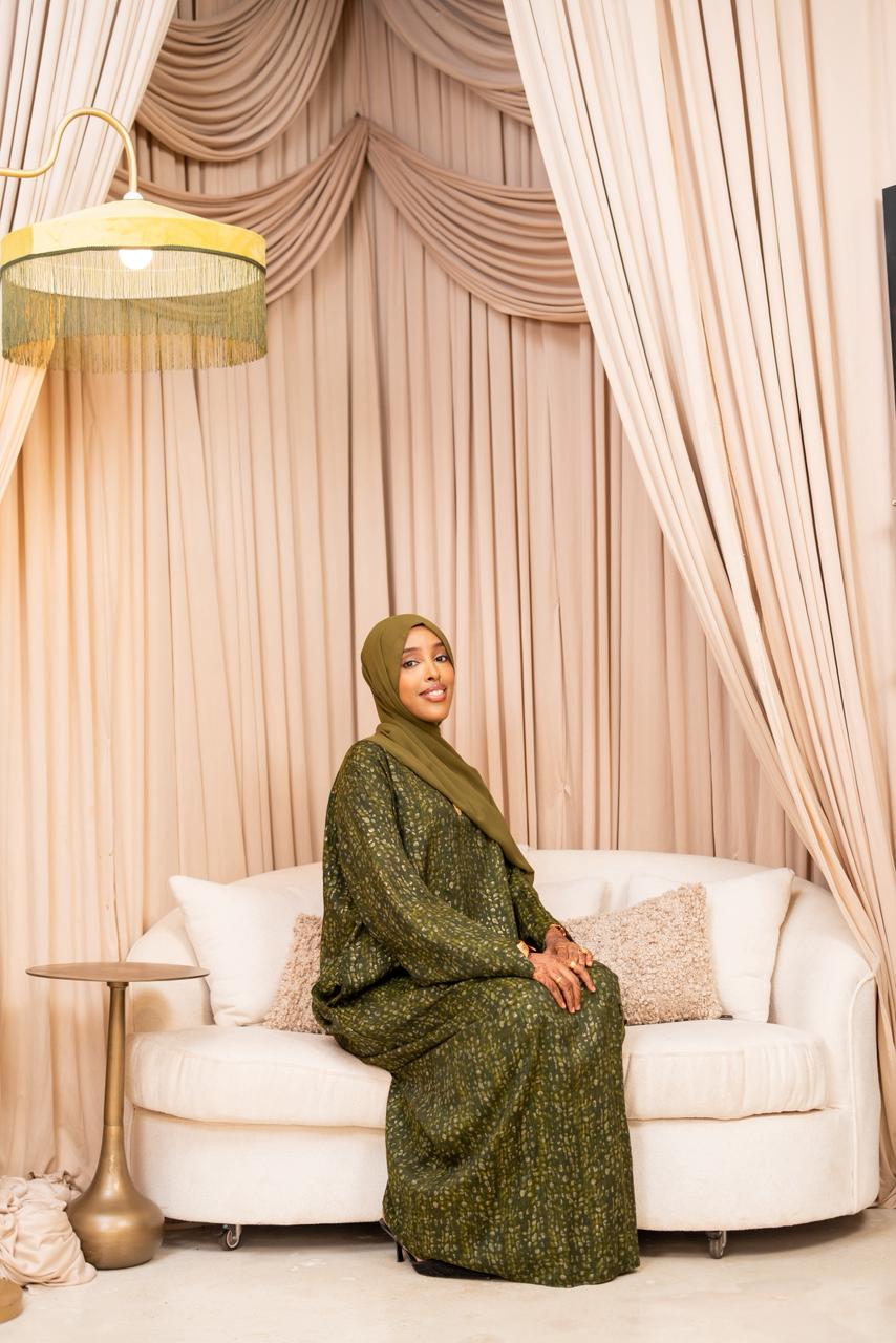 Warda Abaya in Green