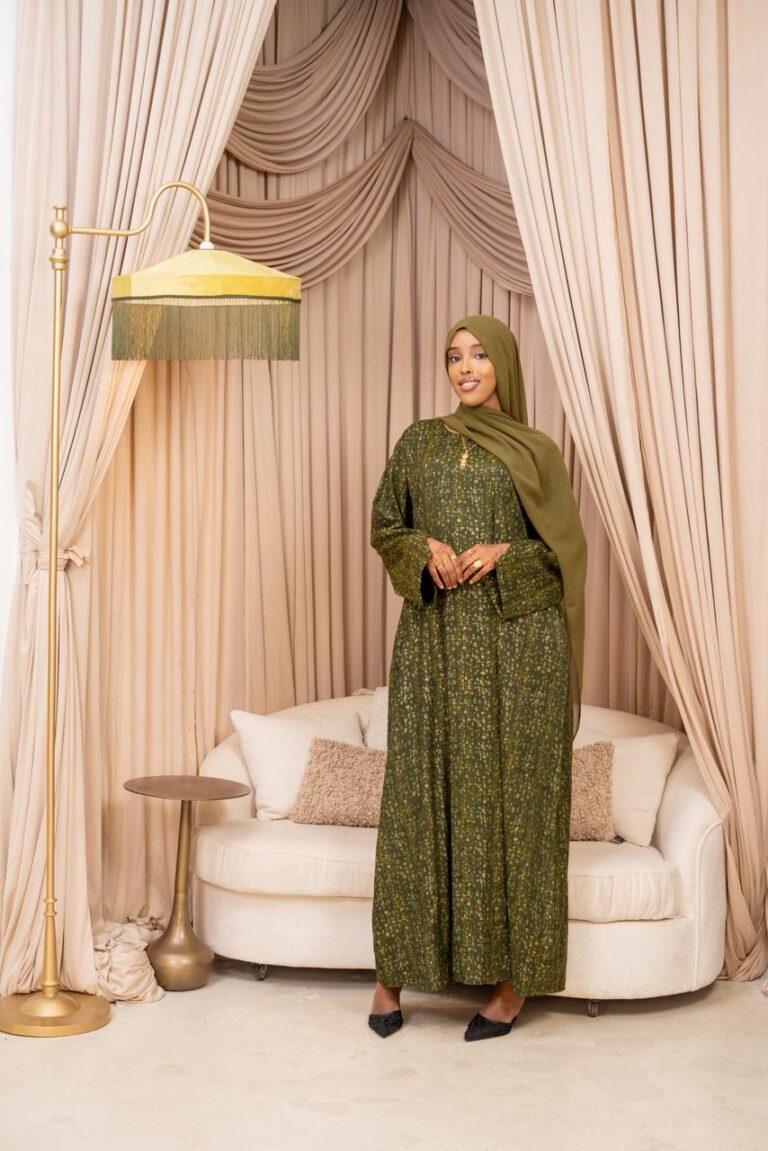 Warda Abaya in Green