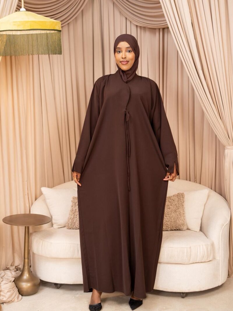 Brown Lana Abaya