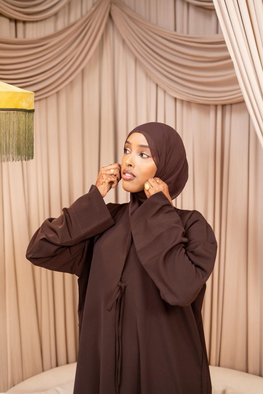 Brown Lana Abaya