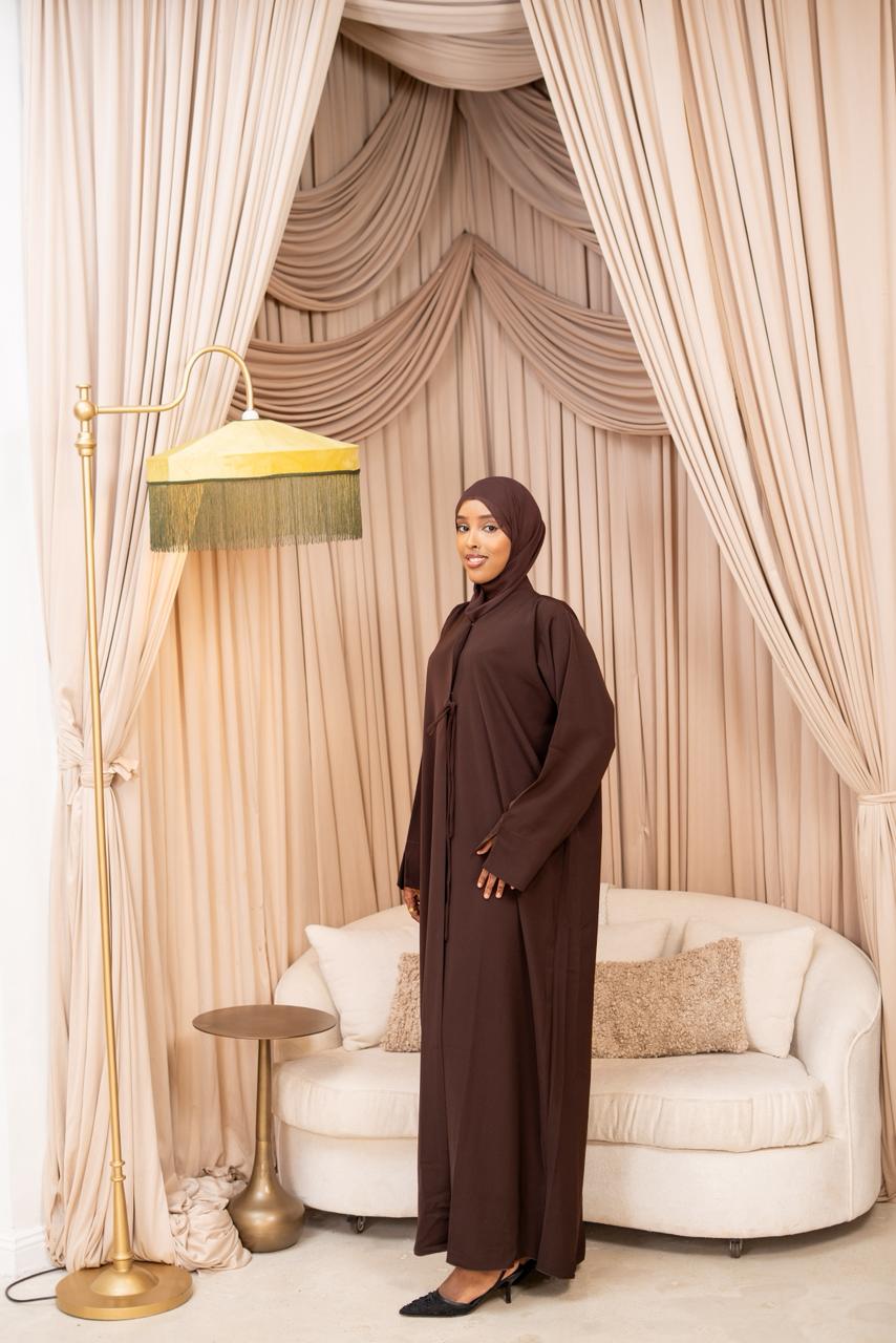 Brown Lana Abaya